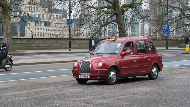 taxi v Londýně